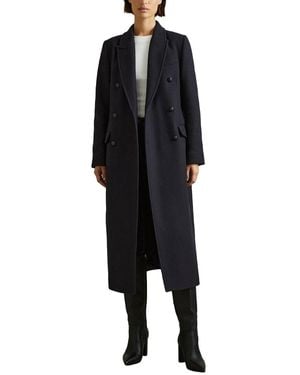 Reiss Florence Wool-Blend Coat - Black