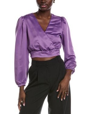 BOSS Banella Crop Blouse - Purple