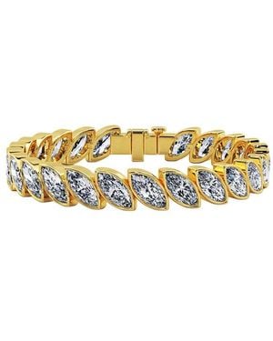 Lab Grown Diamonds 14K 25.50 Ct. Tw. Lab-Grown Diamond Tennis Bracelet - Metallic