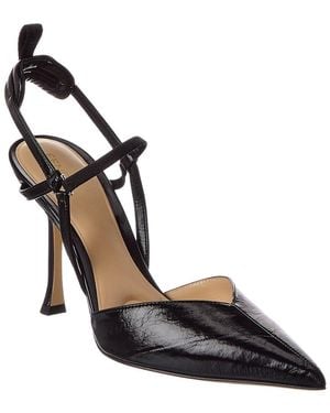 Fendi Very Colibri Leather Slingback Pump - Black