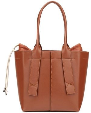 Agl Attilio Giusti Leombruni Minny Leather Tote - Brown