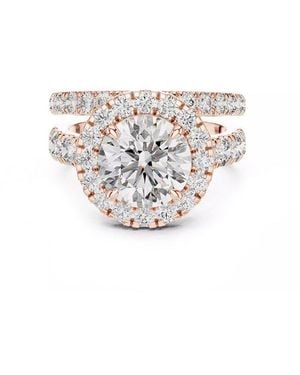 Lab Grown Diamonds 14K Rose.00 Ct. Tw. Lab-Grown Diamond Ring - White