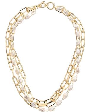Juvell 18k Plated Link Necklace - Metallic
