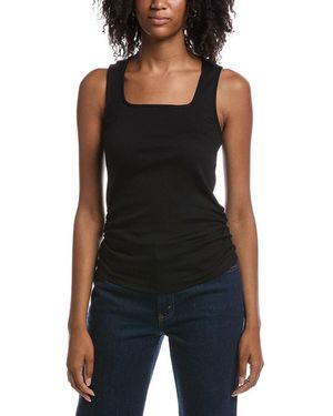 Michael Stars Maccoy Square Neck Tank Top - Black