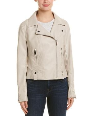 French Connection Back Zip Moto Jacket - Natural