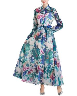 Linda Charm Maxi Dress - Blue