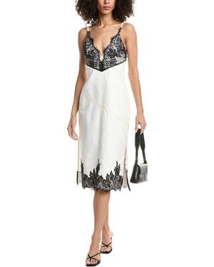 3.1 Phillip Lim Stonewashed Denim Slip Dress - White