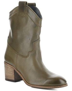 Fly London Daxi Leather Boot - Green