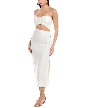 ViX Solid Sonny Midi Dress - White