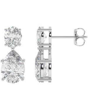 VOWE 14K 8.00 Ct. Tw. Lab-Grown Diamond Earrings - White
