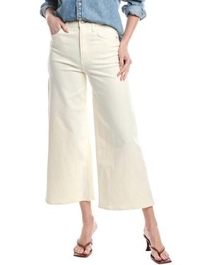 Rag & Bone Serena Crop Ecru Wide-Leg Jean - White