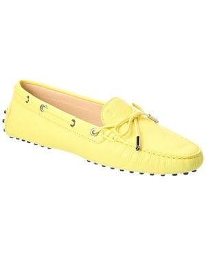 Tod's Gommino Leather Loafer - Yellow