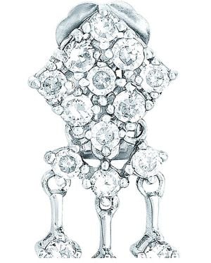 Genevive Jewelry Silver Earrings - White