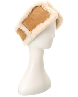 UGG Sheepskin Suede Headband - White