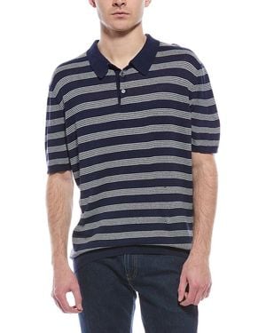 Slate & Stone Linen-blend Polo Shirt - Blue