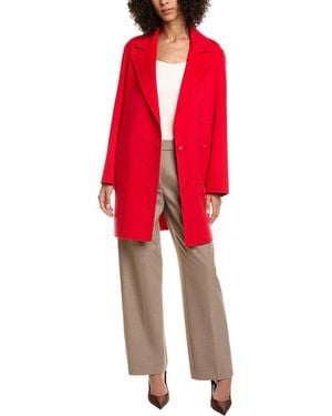 Theory Wool & Cashmere-Blend Boy Coat - Red