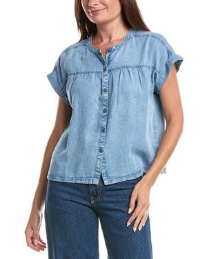 Splendid Woven Top - Blue