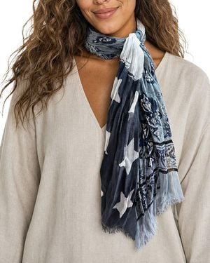 Blue Pacific Antique Flag Neckerchief - Brown