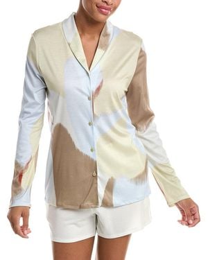 Hanro Olivia Soft Collared Shirt - White
