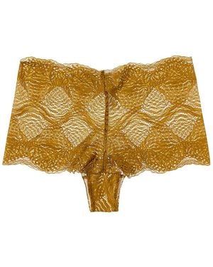 Hanro Luxury Moments Lace Boyleg - Yellow