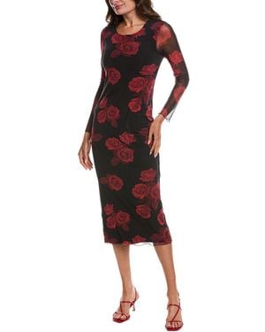 Bebe Midi Dress - Red