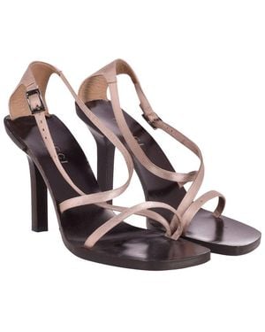 Gucci Leather Strappy Open-toe Heel (authentic Pre-loved) - Pink