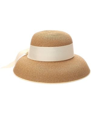 Surell Accessories Audrey Straw Sun Hat - Natural