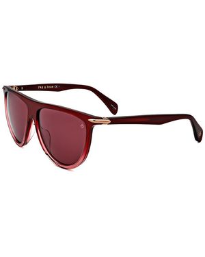 Rag & Bone Rnb1056/S 57Mm Sunglasses - Red