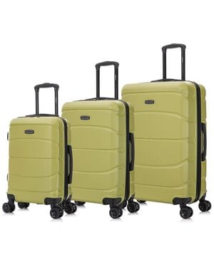 DUKAP Sense Lightweight Hardside Spinner 3pc Luggage Set - Green