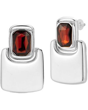 Chloe and Madison Jewelry Plated Earrings - White
