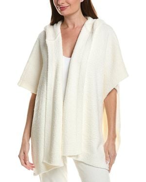 Barefoot Dreams Cozychic Hooded Poncho - White