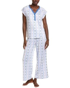 Haute Dreamz 2Pc Henley & Pant Set - Blue