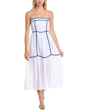 Madison Miles Midi Dress - Blue