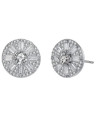 Genevive Jewelry Silver Earrings - Gray