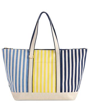 Shiraleah Port Stripe Tote - Blue