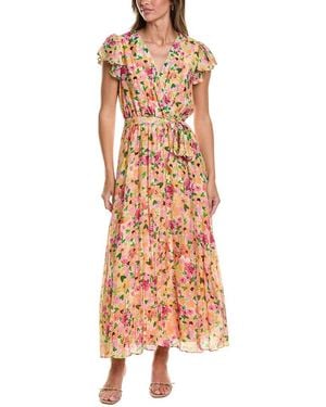 Cece Wrap Front Maxi Dress - Red