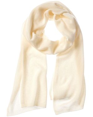 Sofiacashmere Sofiacashmere Knit Jersey Solid Cashmere Scarf - Natural