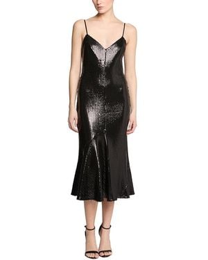 Halston Lucia Midi Dress - Black