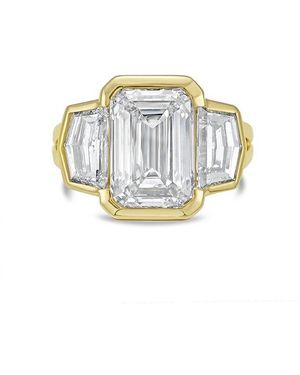 Diana M. Jewels Diana M. 18K 16.75 Ct. Tw. Lab-Grown Diamond Bezel Ring - White