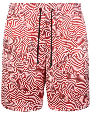 RTA Silk Print Short - Red