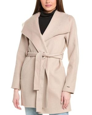 Tahari Double Face Wool-Blend Coat - Natural