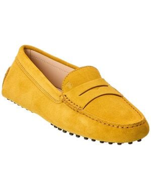 Tod's Gommino Suede Loafer - Yellow