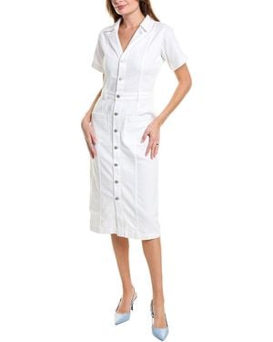 7 For All Mankind Patch Pocket Midi Dress - White