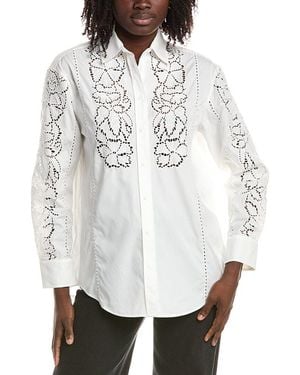 Max Mara Weekend Elmi Lace Work Blouse - White