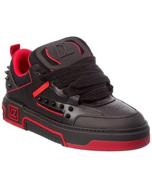 Christian Louboutin Astroskate Leather & Mesh Sneaker - Red
