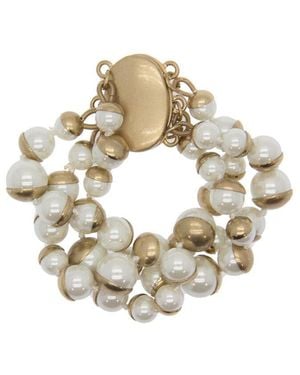 Saachi 8-12mm Half Moon Bracelet - Metallic