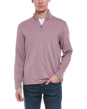Faherty Movement Quarter Zip Pullover - Purple