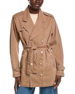 Triarchy Nicola Cropped Trench Coat - Natural