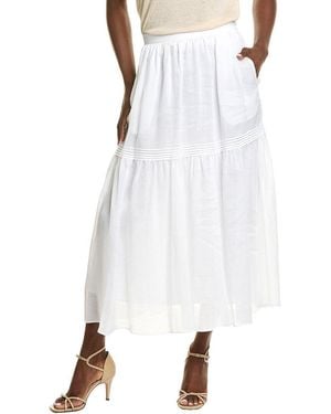Lafayette 148 New York Lunetta Skirt - White