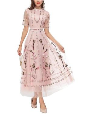 LIONELLO SALVI Midi Dress - Pink